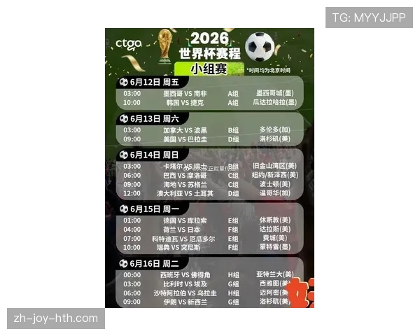 美国队2026世界杯赛程前瞻：主场作战能否突破小组赛